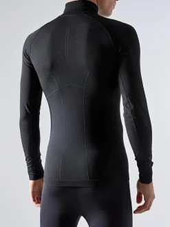 MEN'S ACTIVE INTENSITY 1/4 ZIP BASELAYER - BLACK/ASPHALT