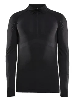 MEN'S ACTIVE INTENSITY 1/4 ZIP BASELAYER - BLACK/ASPHALT