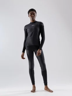 WOMEN'S ACTIVE EXTREME X WIND BASELAYER - Black/Granite