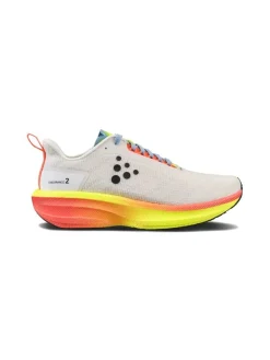 Women's Endurance 2 Running Shoe - Ash White/Fuchsia